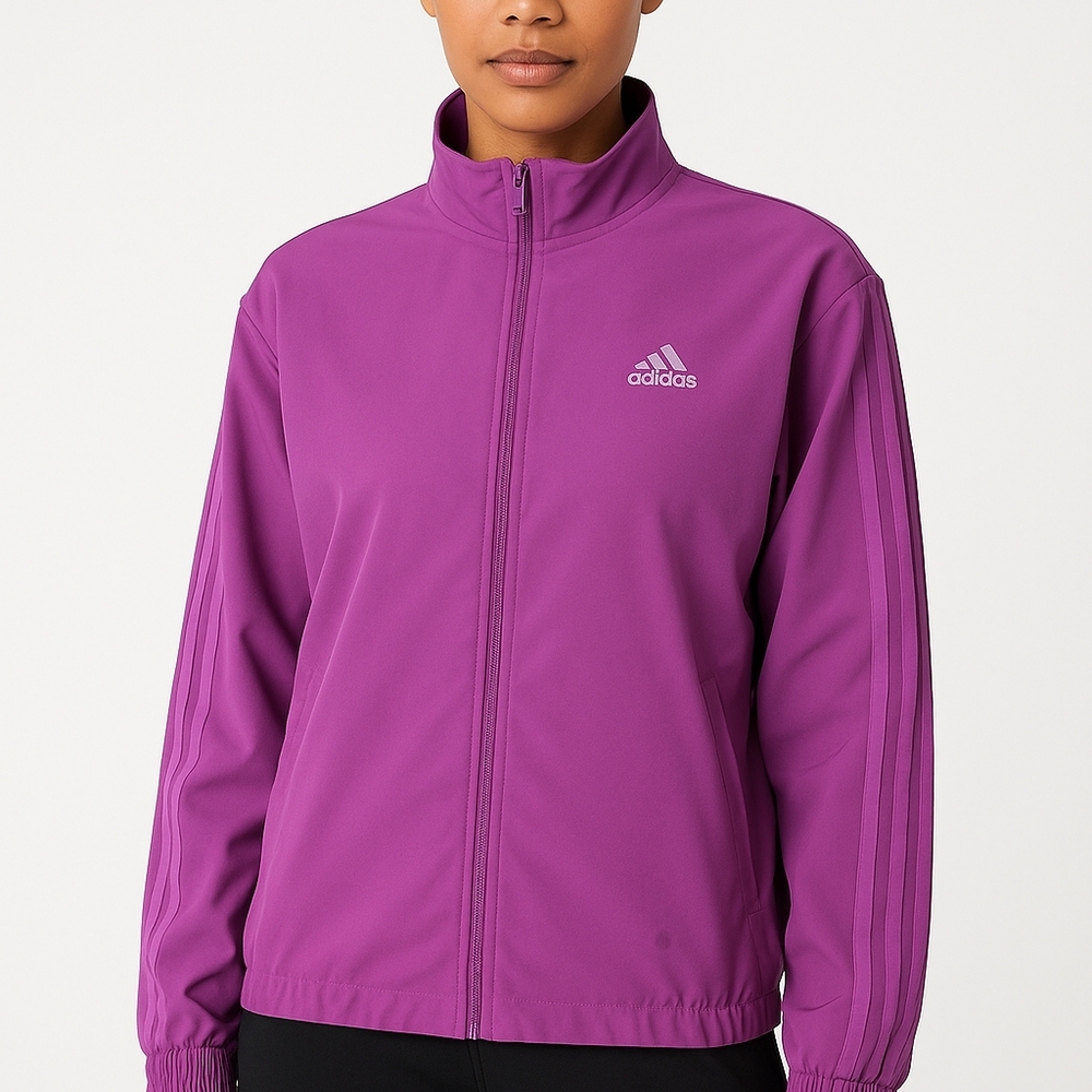 Adidas Women Purple Track Jacket Full Zip Size M NWT